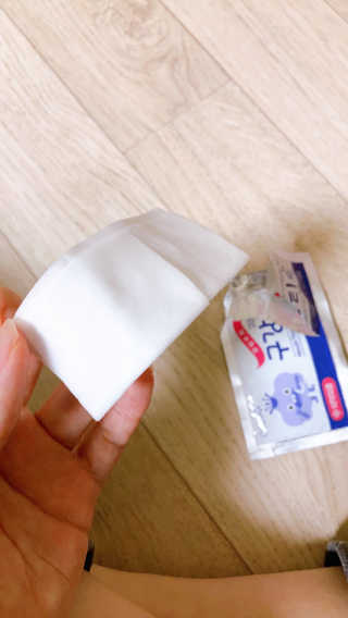 100도 이상에서 삶아 멸균 안심 아이수 구강 티슈 — 5점을 준 리뷰어가 2020년 10월 올린 사용 사진