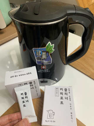 무디메이드 MUDI 커피포트 클리너 2세트 — 4.5점을 준 리뷰어가 2020년 6월 올린 사용 사진
