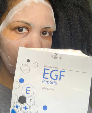트리티스 [Treatis] Facial Sheet Mask — 4.5점을 준 리뷰어가 2020년 11월 올린 사용 사진