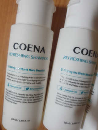 코에나샴푸 자연유래 식물성 코에나 샴푸 50ml — 5점을 준 리뷰어가 2020년 4월 올린 사용 사진