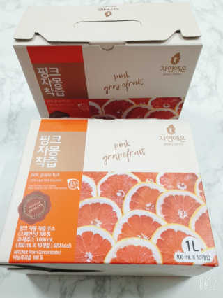 자연에온 핑크 자몽 착즙 100mL 10개입 2BOX — 4점을 준 리뷰어가 2020년 11월 올린 사용 사진
