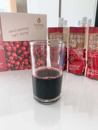자연에온 몽모랑시 타트체리 착즙 100mL 10개입 2BOX — 5점을 준 리뷰어가 2020년 10월 올린 사용 사진