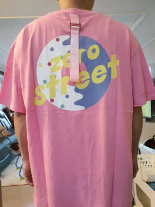 제로스트릿 ZERO STREET - BACK DONUT T-SHIRT 7 COLOR — 5점을 준 리뷰어가 2020년 7월 올린 사용 사진
