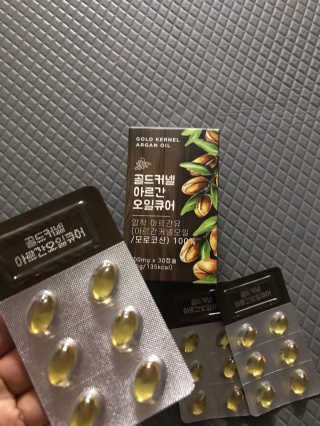 조은약초 골드 커넬 모로코 먹는 식용 아르간오일 큐어 30캡슐 — 5점을 준 리뷰어가 2020년 11월 올린 사용 사진