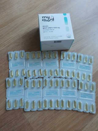 JW중외제약 마이코드 알티지 오메가3 1000 mg — 5점을 준 리뷰어가 2020년 8월 올린 사용 사진