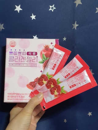 헬스업_쁘띠쁘띠석류콜라겐젤리_20g x 14포 — 5점을 준 리뷰어가 2020년 11월 올린 사용 사진