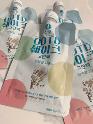 [꾸콤] 참참 OOTD쉐이크 고단백 일주일세트 50g x 5 — 5점을 준 리뷰어가 2020년 9월 올린 사용 사진