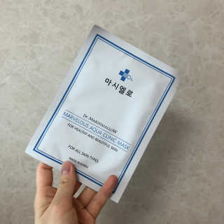 닥터마시멜로 닥터마스멜로 마블러스 아쿠아 클리닉 마스크 — 5점을 준 리뷰어가 2020년 8월 올린 사용 사진