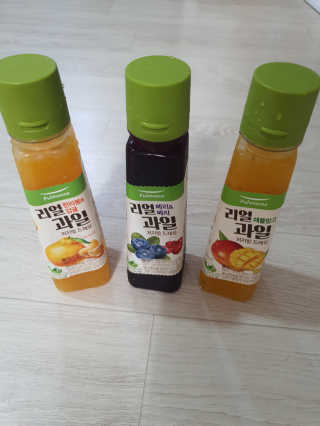 [풀무원] 리얼 과일  저지방 드레싱 240g 3종 — 5점을 준 리뷰어가 2020년 8월 올린 사용 사진