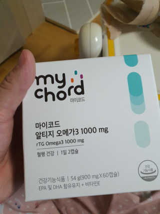 JW중외제약 마이코드 알티지 오메가3 1000 mg — 5점을 준 리뷰어가 2020년 9월 올린 사용 사진