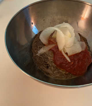[해주냉면] 신천맛집 매운 비빔냉면 2인분 + 무절임 — 5점을 준 리뷰어가 2020년 5월 올린 사용 사진
