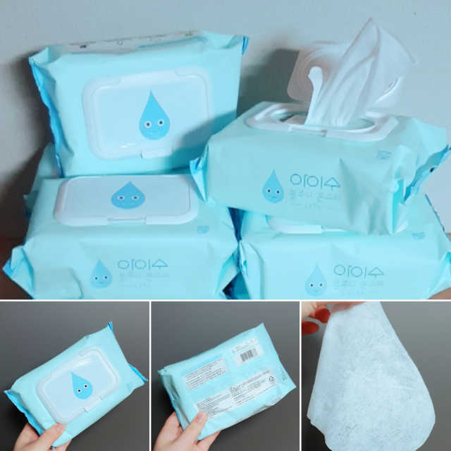 아이수 블루니 몬스터 아기 물티슈 리뷰 사진