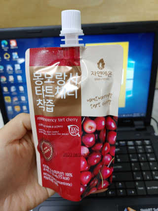 자연에온 몽모랑시 타트체리 착즙 100mL 10개입 2BOX — 5점을 준 리뷰어가 2020년 10월 올린 사용 사진