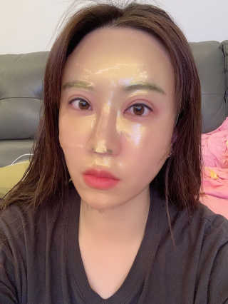 한미려 프리미엄 하이드로겔 마스크 — 5점을 준 리뷰어가 2020년 7월 올린 사용 사진