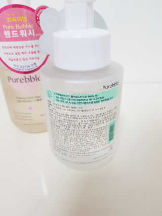 Purebble 당김없이 속촉촉_퓨어블 핸드워시 3종 [랜덤발송] — 5점을 준 리뷰어가 2020년 7월 올린 사용 사진