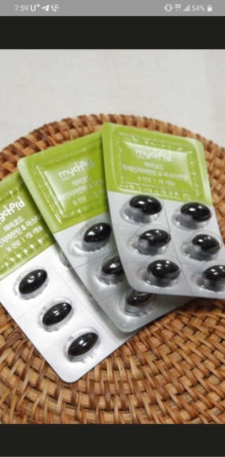 JW중외제약 마이코드 루테인지아잔틴 아스타잔틴 — 5점을 준 리뷰어가 2020년 9월 올린 사용 사진