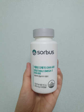 소버스 식물성 오메가3 DHA 600 — 5점을 준 리뷰어가 2020년 4월 올린 사용 사진