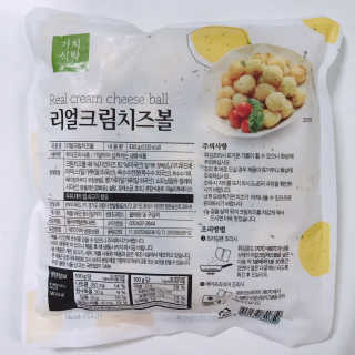 가치식탁 리얼치즈스틱, 리얼크림치즈볼 — 5점을 준 리뷰어가 2020년 7월 올린 사용 사진