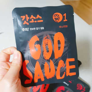 갓소스 만능양념소스 60gx4팩 1,2,3단계샘플러60gx3팩 — 5점을 준 리뷰어가 2020년 7월 올린 사용 사진