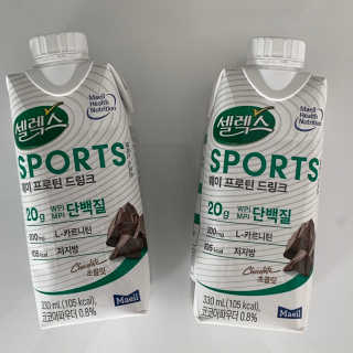 셀렉스스포츠 셀렉스 스포츠 드링크 초콜릿 _ 330ml x 12팩 — 5점을 준 리뷰어가 2020년 10월 올린 사용 사진