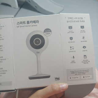 헤이홈 스마트 홈카메라 + 헤이베어 캐릭터커버 — 5점을 준 리뷰어가 2020년 5월 올린 사용 사진