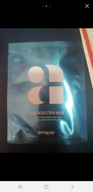 Avajar A-Solution 마스크 — 4점을 준 리뷰어가 2020년 12월 올린 사용 사진