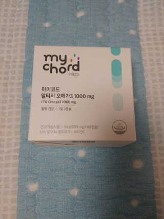 JW중외제약 마이코드 알티지 오메가3 1000 mg — 5점을 준 리뷰어가 2020년 8월 올린 사용 사진
