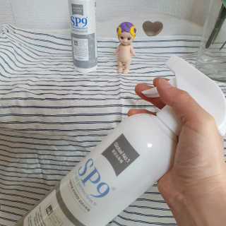 SP9 스프레이형 프리미엄 살균소독제 500ml+100ml — 5점을 준 리뷰어가 2020년 12월 올린 사용 사진