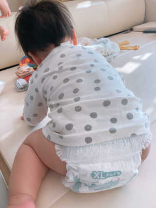 오브맘 밤 프리미엄 아기 기저귀 팬티형 밴드형 — 4.5점을 준 리뷰어가 2020년 12월 올린 사용 사진