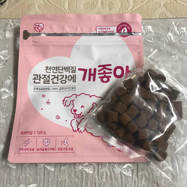 천연단백질 관절건강에 개좋아 리뷰 사진