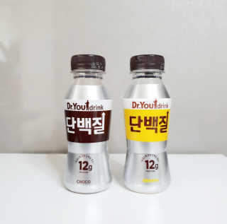 닥터유드링크 단백질 초코맛 and 바나나맛 — 5점을 준 리뷰어가 2020년 8월 올린 사용 사진