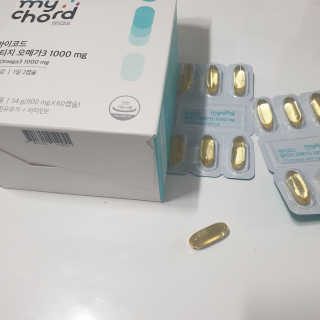 JW중외제약 마이코드 알티지 오메가3 1000 mg — 5점을 준 리뷰어가 2020년 8월 올린 사용 사진