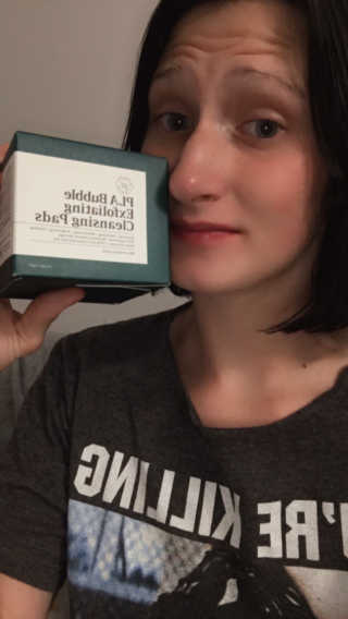 뷰트리 BEAUTREE PLA 버블 각질 제거 클렌징 패드 — 4.5점을 준 리뷰어가 2020년 10월 올린 사용 사진