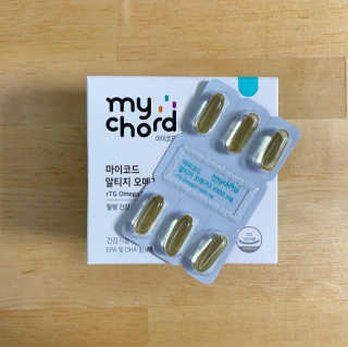 JW중외제약 마이코드 알티지 오메가3 1000 mg — 4.5점을 준 리뷰어가 2020년 8월 올린 사용 사진