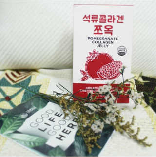 조은약초 석류콜라겐 석류즙 석류쪼옥 젤리 스틱 15포 x 20g — 4.5점을 준 리뷰어가 2020년 8월 올린 사용 사진
