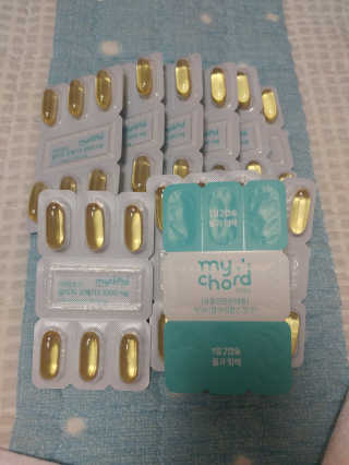 JW중외제약 마이코드 알티지 오메가3 1000 mg — 5점을 준 리뷰어가 2020년 8월 올린 사용 사진