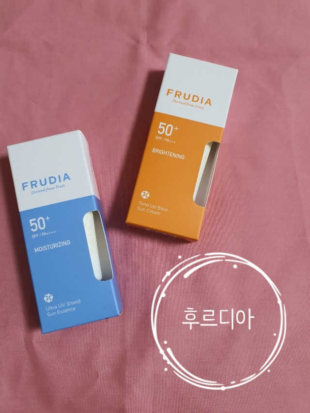 [후르디아] 혼합자차 선 에센스+톤업 선크림 2종 리뷰 사진