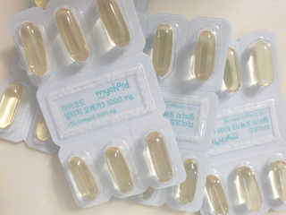 JW중외제약 마이코드 알티지 오메가3 1000 mg — 5점을 준 리뷰어가 2020년 8월 올린 사용 사진