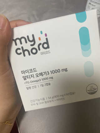 JW중외제약 마이코드 알티지 오메가3 1000 mg — 4점을 준 리뷰어가 2020년 7월 올린 사용 사진