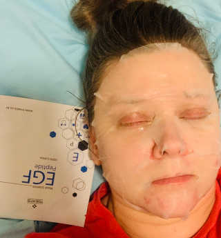 트리티스 [Treatis] Facial Sheet Mask — 5점을 준 리뷰어가 2020년 11월 올린 사용 사진