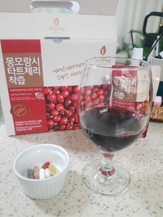 자연에온 몽모랑시 타트체리 착즙 100mL 10개입 2BOX — 5점을 준 리뷰어가 2020년 10월 올린 사용 사진