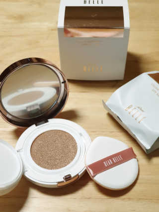 디어벨르 크림쿠션 DEAR BELLE CREAM COUSION — 3점을 준 리뷰어가 2020년 8월 올린 사용 사진