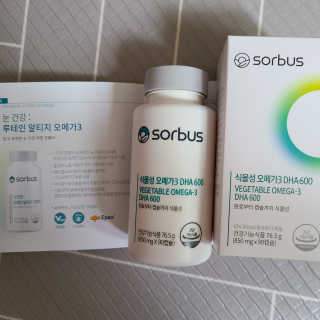 소버스 식물성 오메가3 DHA 600 — 5점을 준 리뷰어가 2020년 5월 올린 사용 사진