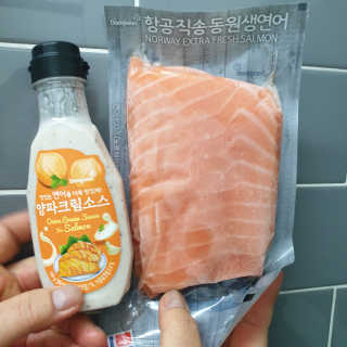 동원산업 항공직송 동원생연어_400g — 5점을 준 리뷰어가 2020년 5월 올린 사용 사진