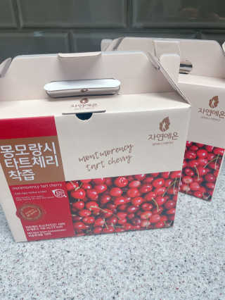 자연에온 몽모랑시 타트체리 착즙 100mL 10개입 2BOX — 5점을 준 리뷰어가 2020년 12월 올린 사용 사진