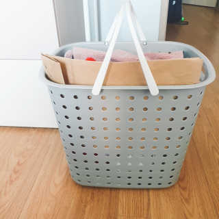 바네스데코 다용도 이동식 3단 리빙 트롤리 그레이 — 4점을 준 리뷰어가 2020년 4월 올린 사용 사진