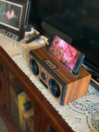 SEVIZ RETRO20W 레트로 블루투스 스피커 — 5점을 준 리뷰어가 2020년 6월 올린 사용 사진
