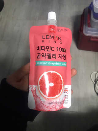 푸드마스터그룹 레몬킹 비타민C1000 곤약젤리 2종 — 5점을 준 리뷰어가 2020년 4월 올린 사용 사진
