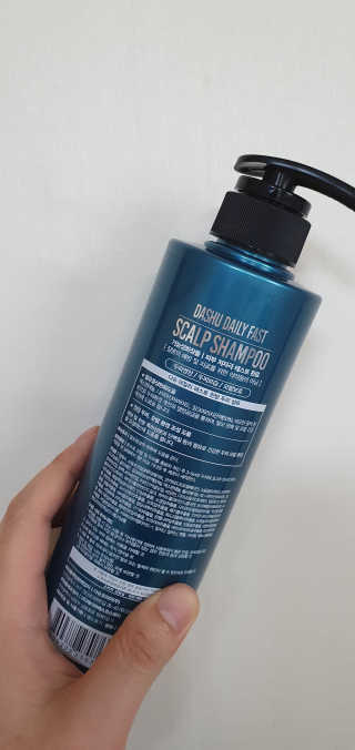 다슈코리아 다슈 데일리 패스트 한방 두피 샴푸 500ml — 5점을 준 리뷰어가 2020년 4월 올린 사용 사진