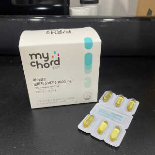 JW중외제약 마이코드 알티지 오메가3 1000 mg — 5점을 준 리뷰어가 2020년 8월 올린 사용 사진